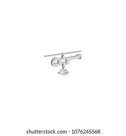 Isometric 3D vector illustration of helicopter
