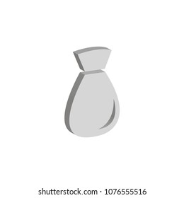 Isometric 3D vector illustration of money bag