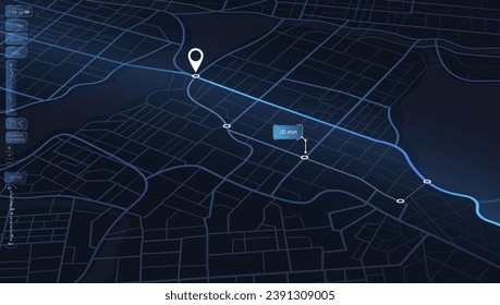 Isometric abstract map background. Colorful abstract lines and geometric shapes for dynamic cartographic texture. for web design, presentations, and advertising projects. Vector illustration.