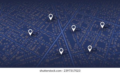 Isometric abstract map background. Colorful abstract lines, transportation, roads. Digital art. Editable vector illustration for web design, presentations, advertising projects. Vector illustration.