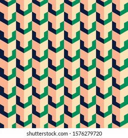 Isometric abstract pattern seamles background