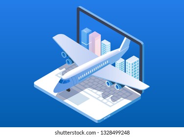 Isometric air plane