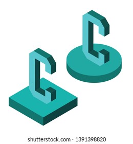 

isometric alphabet 3d letters team 