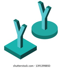 

isometric alphabet 3d letters team 