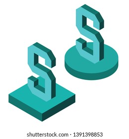 

isometric alphabet 3d letters team 