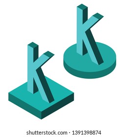 

isometric alphabet 3d letters team 