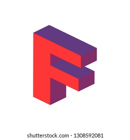 Isometric alphabet font. 3d effect letters, numbers and symbols. Stock vector typeface for any typography design.