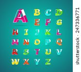 Isometric alphabet font.Capital letter A, B, C, D, E, F, G, H, I, J, K, L, M, N, O, P, Q, R, S, T, U, V, W, X, Y, Z. Vector illustration.