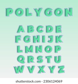 Isometric alphabet letters. The word font derives from Regular Montserrat Extrabold font. 3d effect letters, letters with shadow. Typeface vector stock for any typography design. editable design.