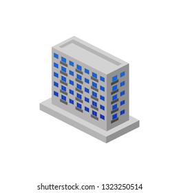 isometric apartments building. Element of color isometric building. Premium quality graphic design icon. Signs and symbols collection icon for websites, web design