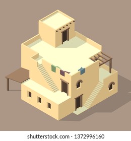 isometric Arab house