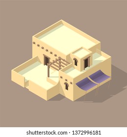 isometric Arab house