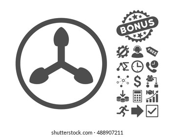 Isometric Arrows icon with bonus icon set. Vector illustration style is flat iconic symbols, gray color, white background.