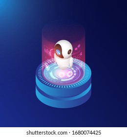 Isometric artificial intelligence, ai analysis with server