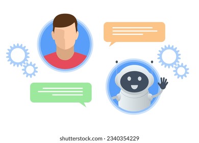 Isometric Artificial Intelligence, Knowledge Expertise Intelligence Learn. Internet connect Chat, Chat with AI, Artificial Intelligence.