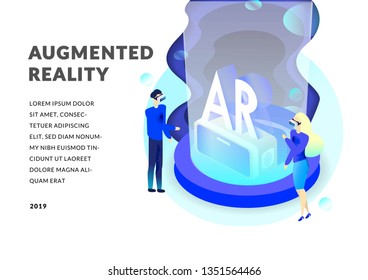 Isometric augmented virtual reality concept