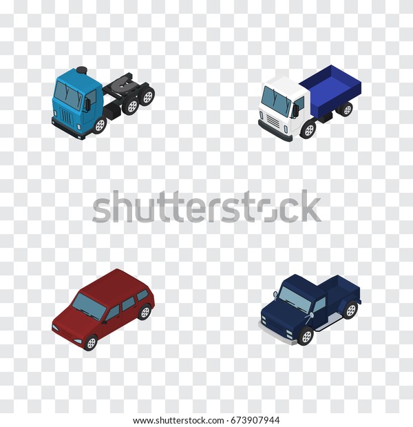 Isometric Automobile\
Set Of Car, Truck, Lorry And Other Vector Objects. Also Includes\
Sedan, Lorry, Car\
Elements.