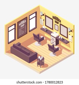 diseño de librería isométrica Ilustración vectorial 