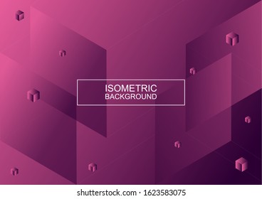 isometric background with futuristic concept