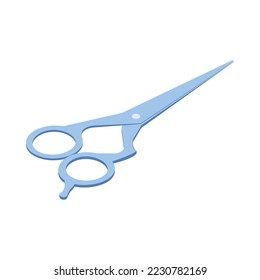 Isometric barbershop hairdressing composition with hair styling salon images on blank background vector illustration