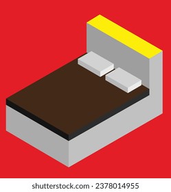 isometric bed test design illustration
