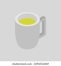 Isometric beer on a background