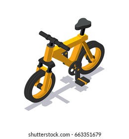 Isometric bicycle icon