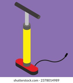 isometric bicycle pump test design illustration