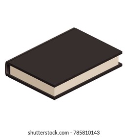 Isometric Black Book Illustration