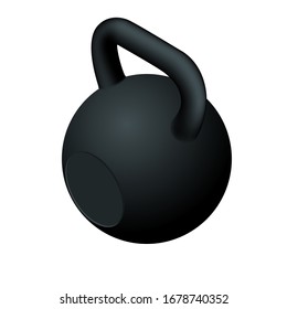 Isometric black dumbbells icon isolated on white background. Black metal Dumbbell. Gym, fitness and sports equipment symbol