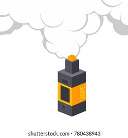 isometric block electric cigarette personal vaporizer vector art