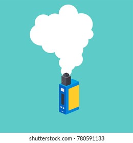 isometric block electric cigarette personal vaporizer vector art