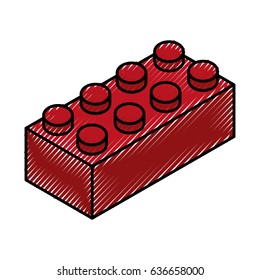 isometric block game piece