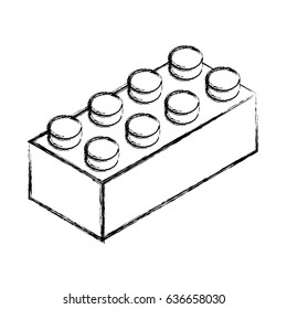 isometric block game piece