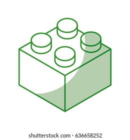 isometric block game piece