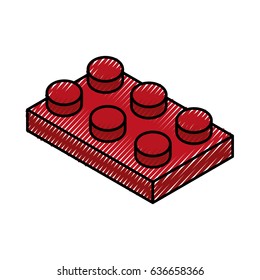 isometric block game piece