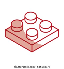 Isometric Block Game Piece Stock Vector (Royalty Free) 636658252