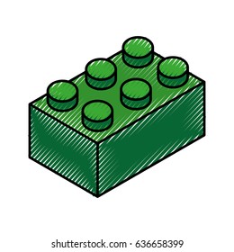 isometric block game piece