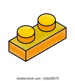 isometric block game piece