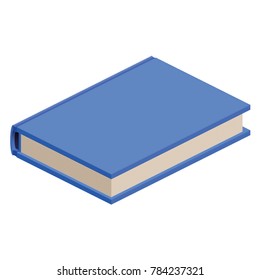 Isometric Blue Book Illustration
