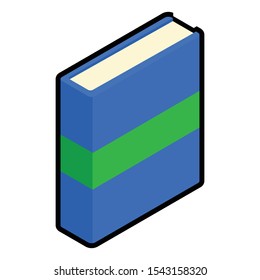 isometric book icon. vector book.