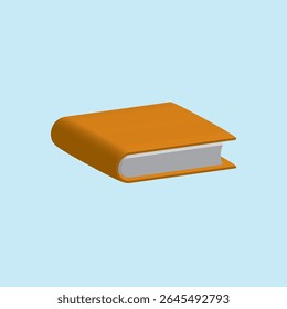 Ícone de livro isométrico. Ilustração vetorial em estilo de design plano isolada no plano de fundo.