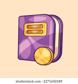 Isometric Book Illustration Vector Design