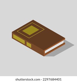 Isometric book on a background