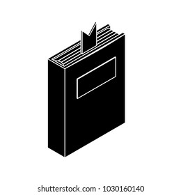 Isometric book simple icon concept vector illustration
