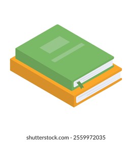 Isometric Book Vector Illustration - 02