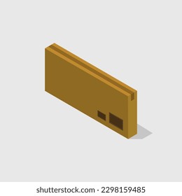 Isometric box on a background