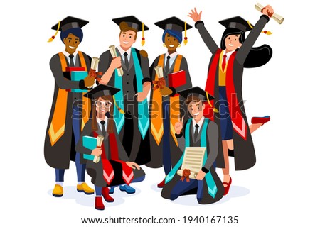 Isometric Boy and Girl Characters Studying at Home with Laptop and Book. Students with books working on a class and learning for diploma or education and looking for the network to study or online