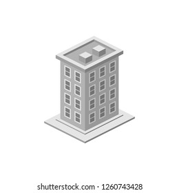 isometric building. Element of color building icon for mobile concept and web apps. Detailed isometric building icon can be used for web and mobile