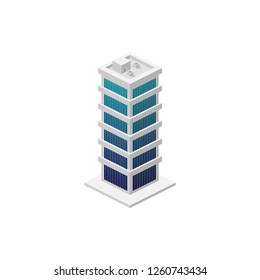 isometric building. Element of color building icon for mobile concept and web apps. Detailed isometric building icon can be used for web and mobile